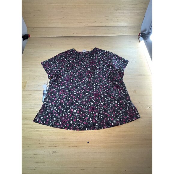 Koi Basics Women size 3X Top V-Neck star scrubs New with tags - Picture 6 of 8